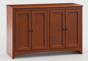 Mckenzie 48" Wide Cabinet and Hutch - Barewood