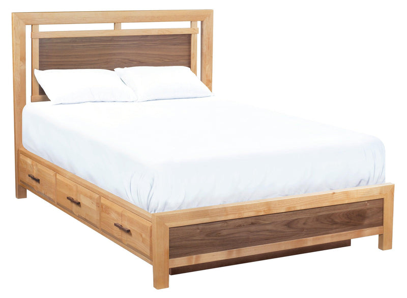 Addison Panel Storage Bed - Barewood