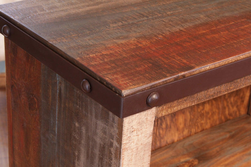 Antique Multicolor Bookcase - Barewood