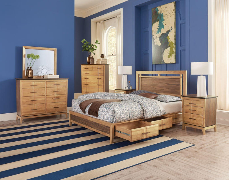 Addison Panel Storage Bed - Barewood