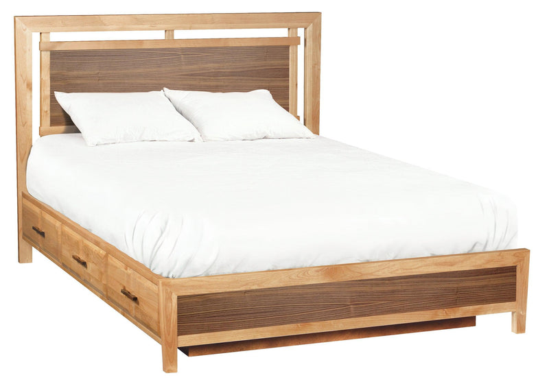 Addison Panel Storage Bed - Barewood