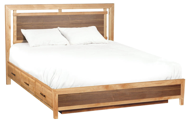 Addison Panel Storage Bed - Barewood