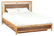 Addison Panel Storage Bed - Barewood