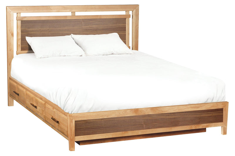 Addison Panel Storage Bed - Barewood