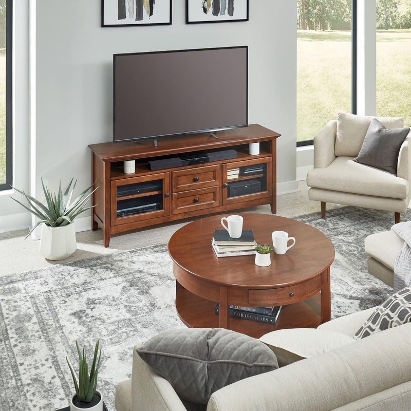 McKenzie 64"W Sound Bar Media Console - Barewood