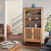 Addison 72"h Bookcase with Doors - Barewood