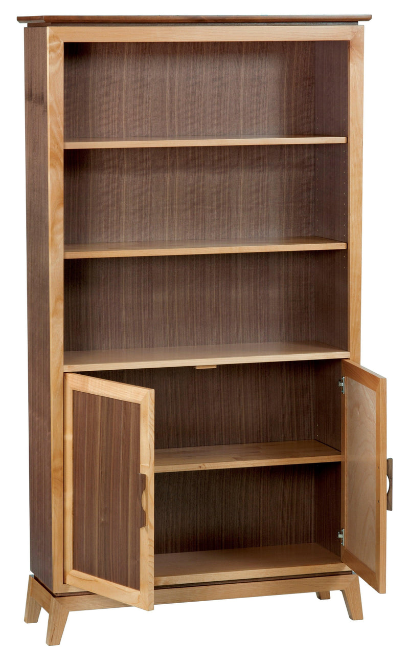Addison 72"h Bookcase with Doors - Barewood