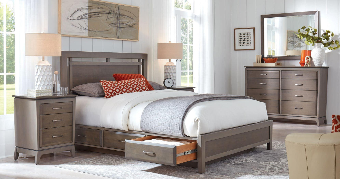 Ellison Panel Storage Bed - Barewood