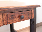 Parota Three Drawer Desk - Barewood