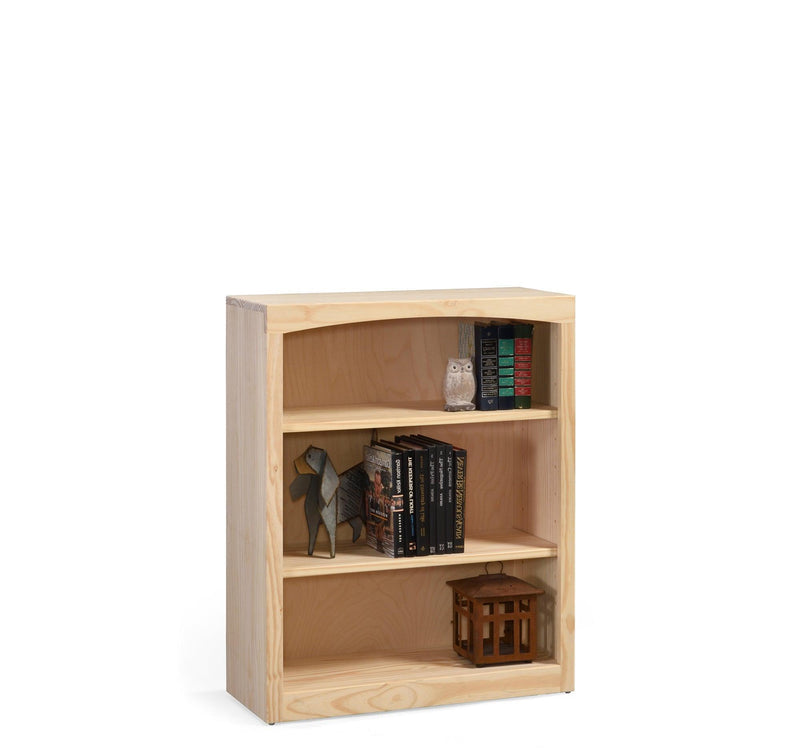 30"w Radiata Pine Bookcase - Barewood