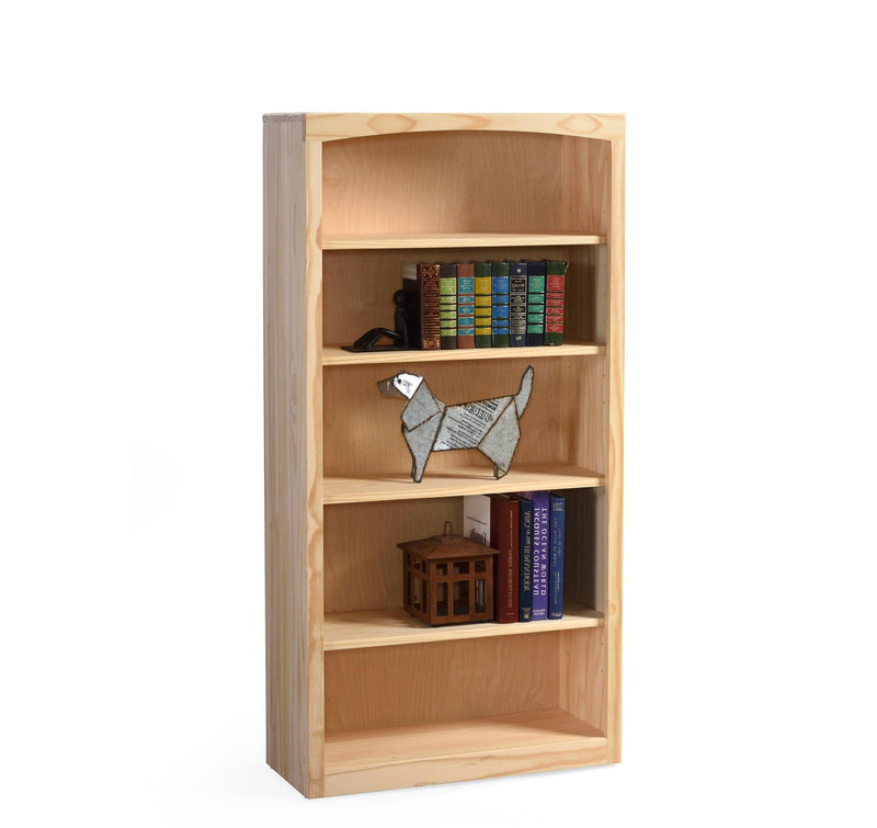 30"w Radiata Pine Bookcase - Barewood