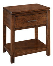 Amish Essentials Maverick Nightstand - Barewood
