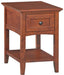 McKenzie Drawered End Table - Barewood