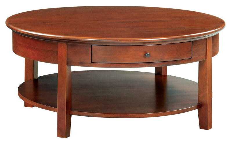 McKenzie Round Cocktail Table - Barewood