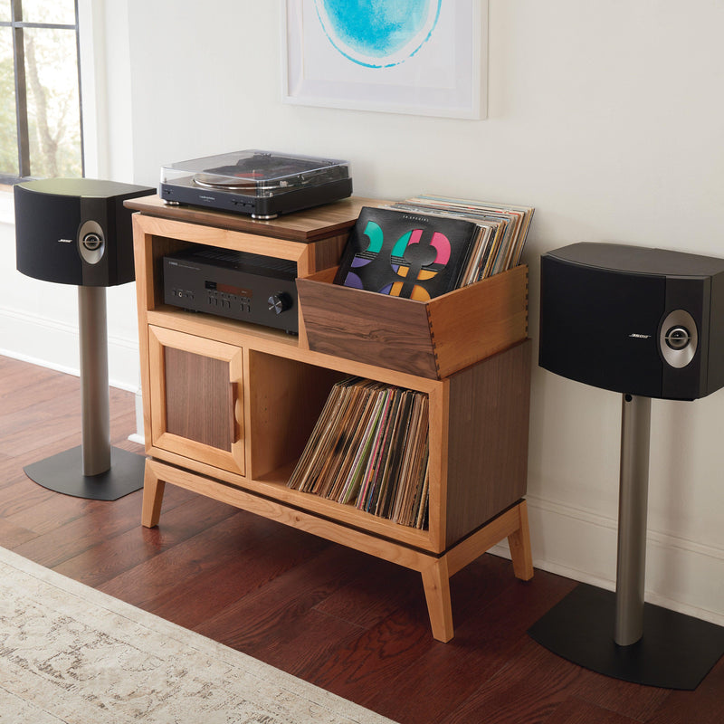 Addison 38"w Vinyl Record Station - Barewood