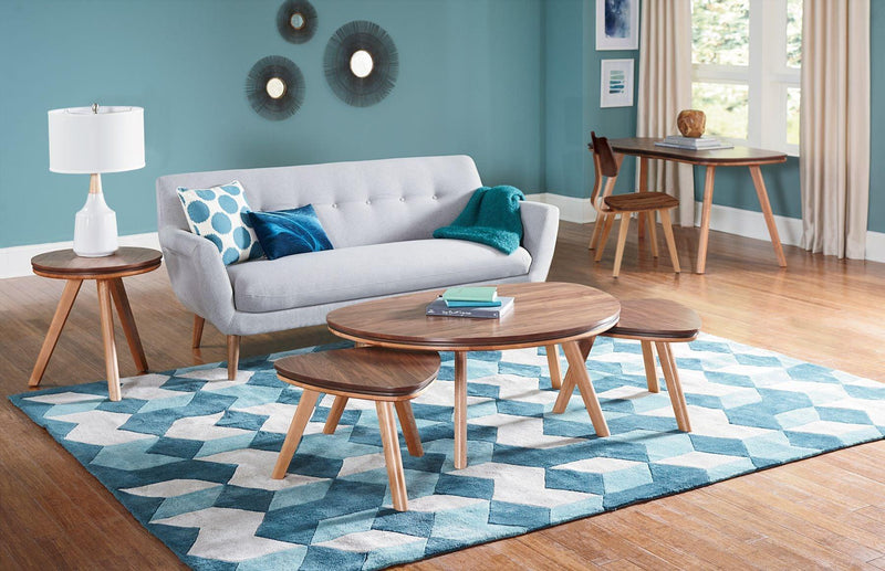 Addi Round Side Table - Barewood