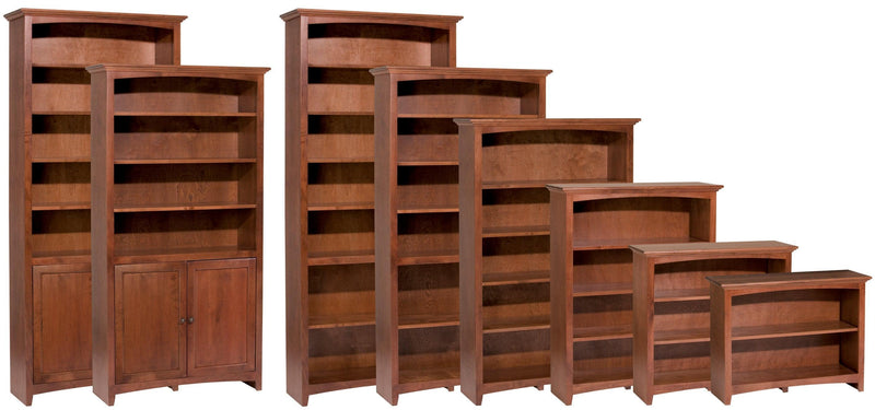 Mckenzie 36" Wide Bookcases - Barewood