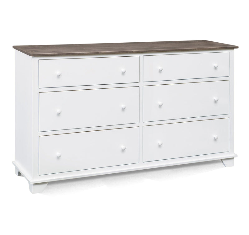 Portland Six Drawer Dresser - Barewood