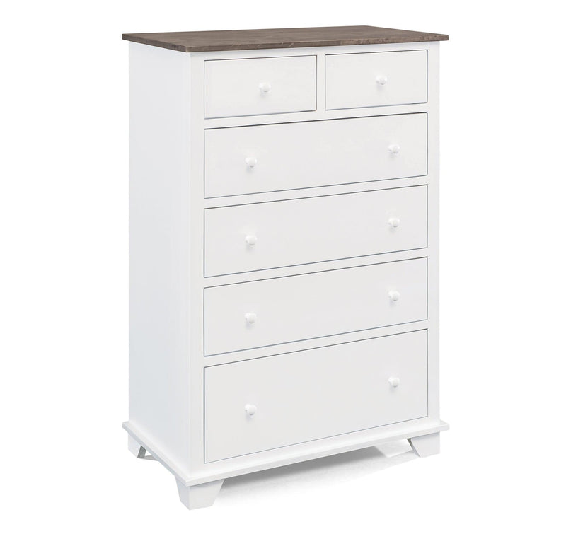Portland Six Drawer Chest - Barewood