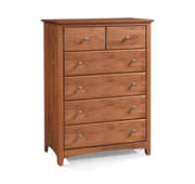 Shaker Six Drawer Chest - Barewood