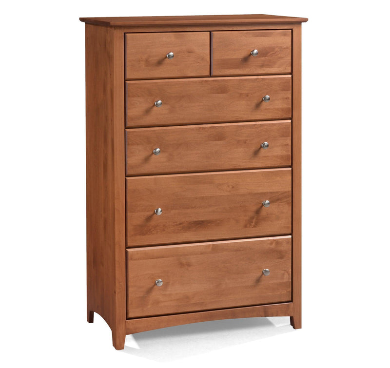 Shaker Six Drawer Chest - Barewood