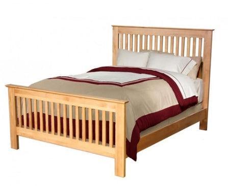 Alder Slat Bed - Barewood