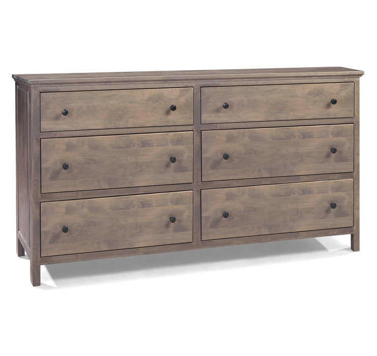 Heritage Six Drawer Dresser - Barewood