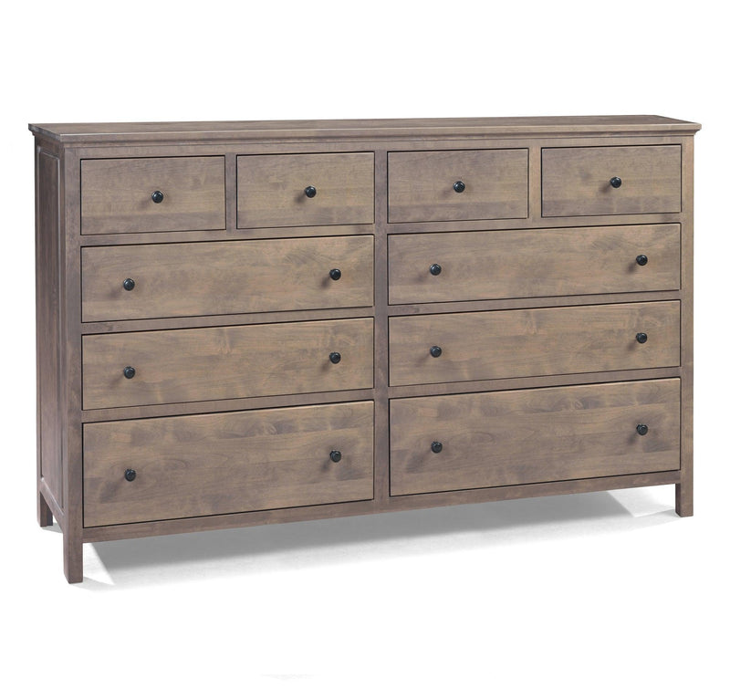 Heritage Ten Drawer Dresser - Barewood