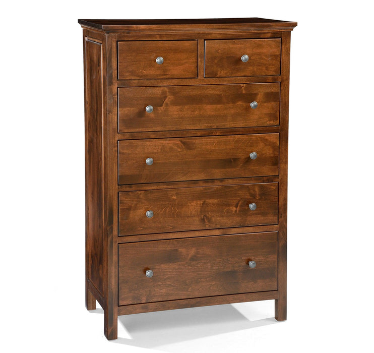 Heritage Six Drawer Chest - Barewood