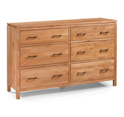 2 West Six Drawer Dresser - Barewood