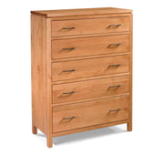 2 West Five Drawer Chest - Barewood
