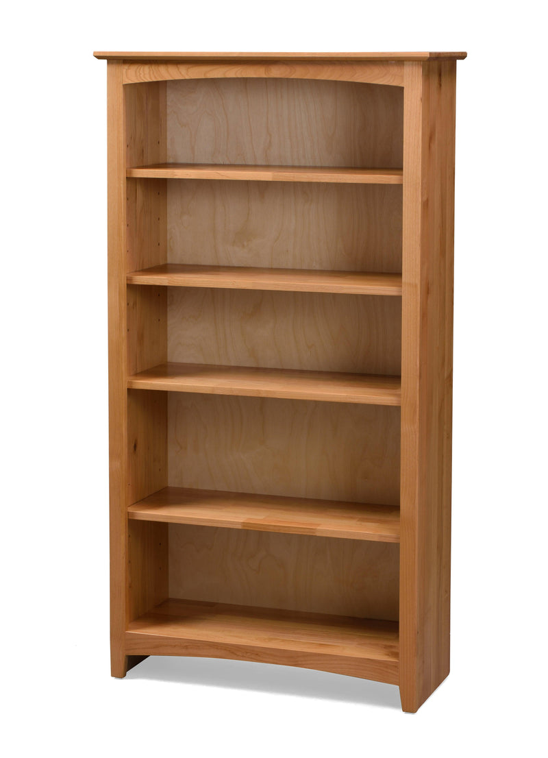 24"w Alder Bookcase (29"h - 60"h) - Barewood