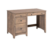 Shaker Four Drawer Desk - Barewood