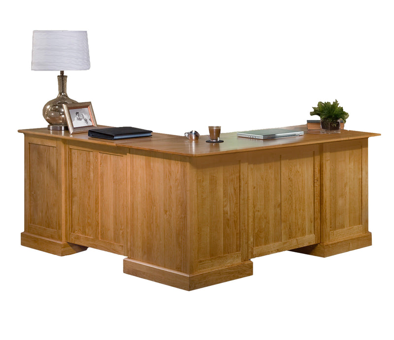 Alder Executive Corner Desk - Barewood