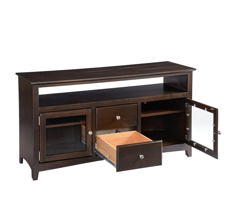 Alder 54"w TV Console - Barewood