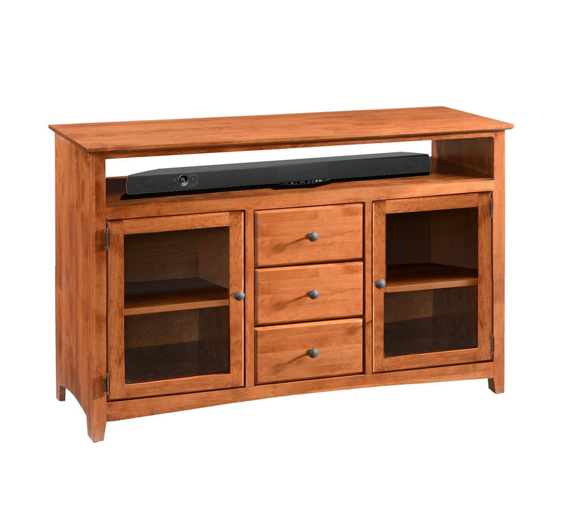 Alder 54"w TV Console - Barewood