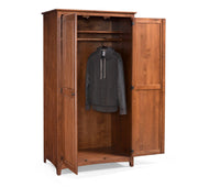 Shaker Alder Wardrobe - Barewood