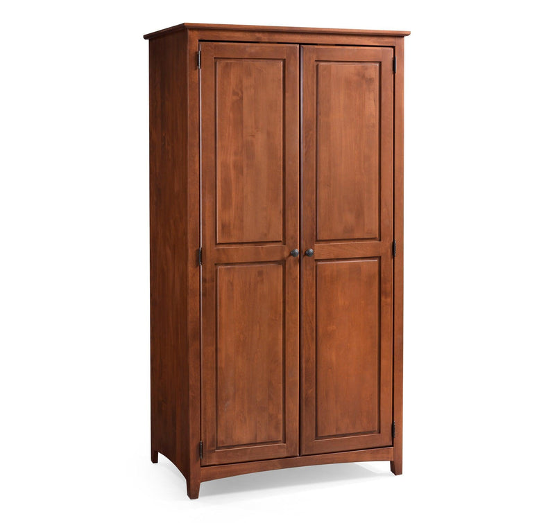 Shaker Alder Wardrobe - Barewood
