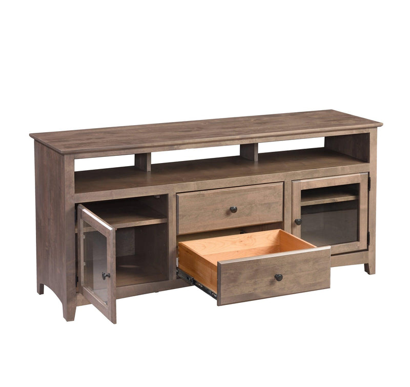 Alder 62"w TV Console - Barewood