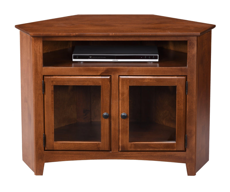 Alder Corner TV Console - Barewood