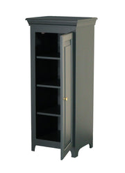 Radiata Pine One Door Tall Pantry - Barewood