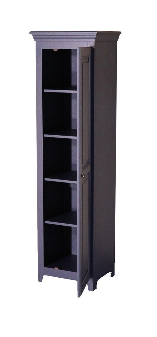 Radiata Pine One Door Tall Pantry - Barewood