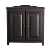 Radiata Pine Corner Shelf w/ Doors - Barewood