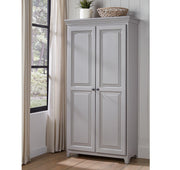Radiata Pine 2 Door Pantry - Barewood