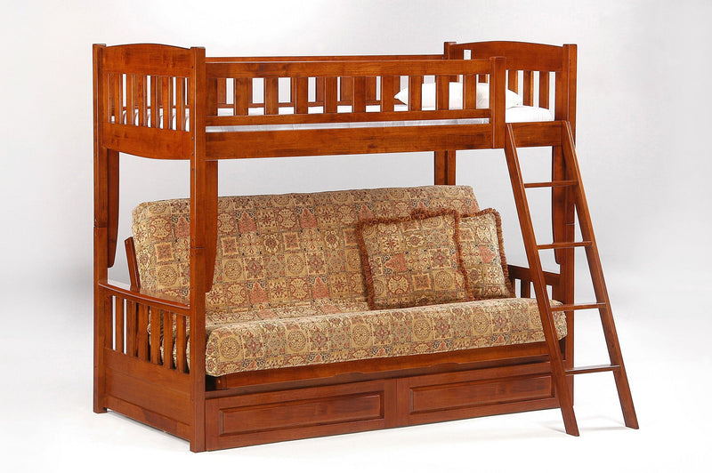 Cinnamon Twin-Futon Bunk