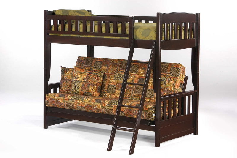 Cinnamon Twin-Futon Bunk