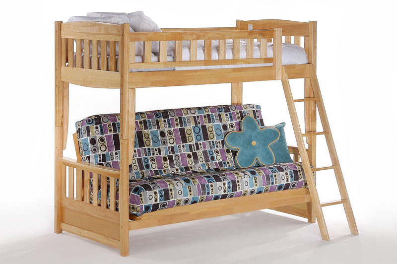 Cinnamon Twin-Futon Bunk