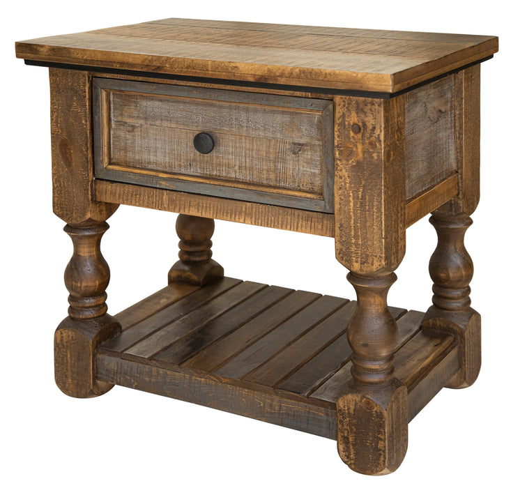 Stone One Drawer Nightstand - Barewood