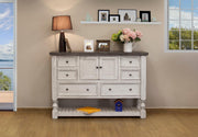 Stone Two Door, Six Drawer Dresser - Barewood