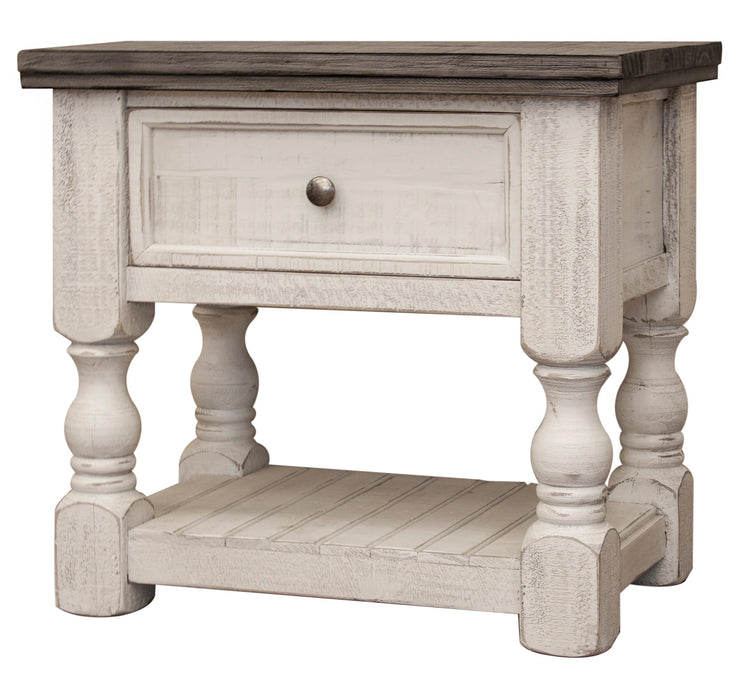 Stone One Drawer Nightstand - Barewood